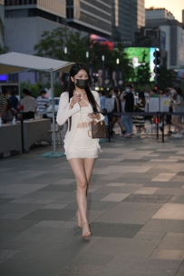 【精选街拍】Vol.3655 白色套装裙 [127P-2.65GB]