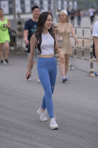 【精选街拍】Vol.3158 甜美蓝色瑜伽运动装 [89P-1.91GB]